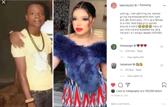 Bobrisky Before and After Picture