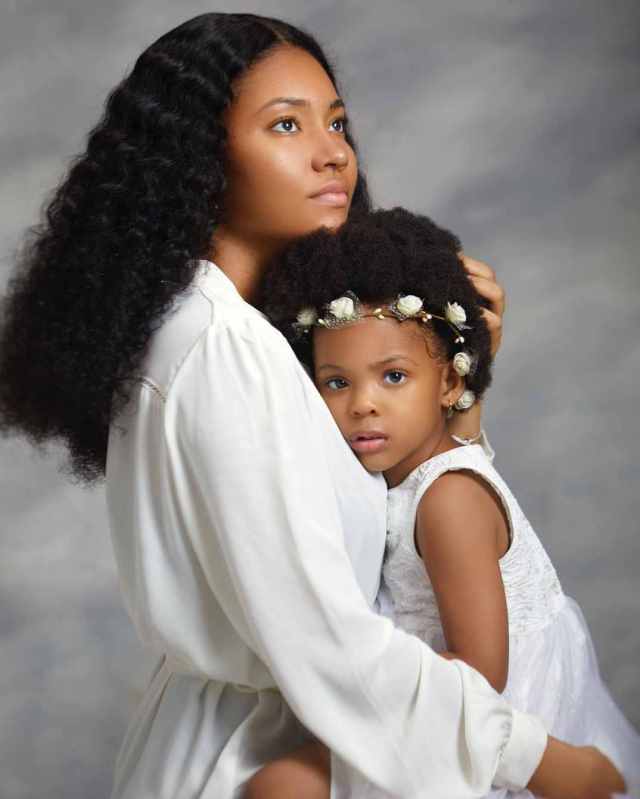 Flavour's Baby Mama Anna Banner and Daughter Sophia